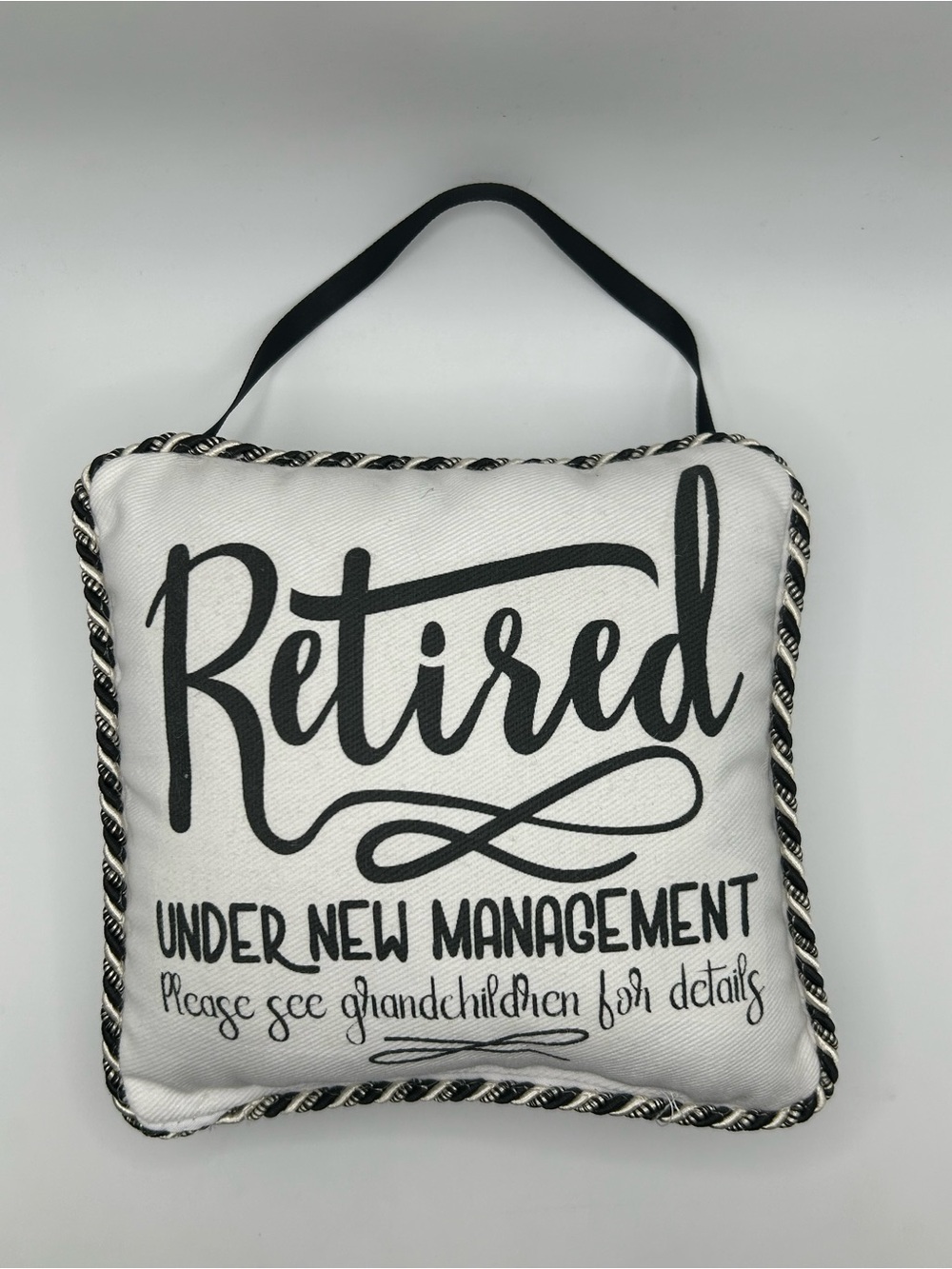 NEW Retired Decorative Hanging Door Knocker Pillow
